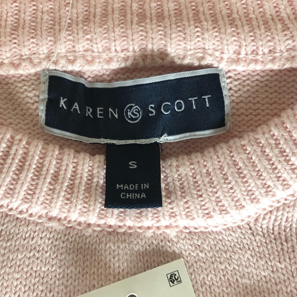 NWT Karen Scott Scoop Neck Sweater - Picture 5 of 6